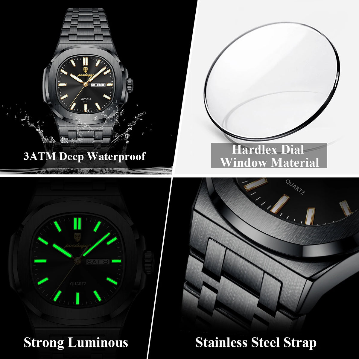 Executive Square Watch